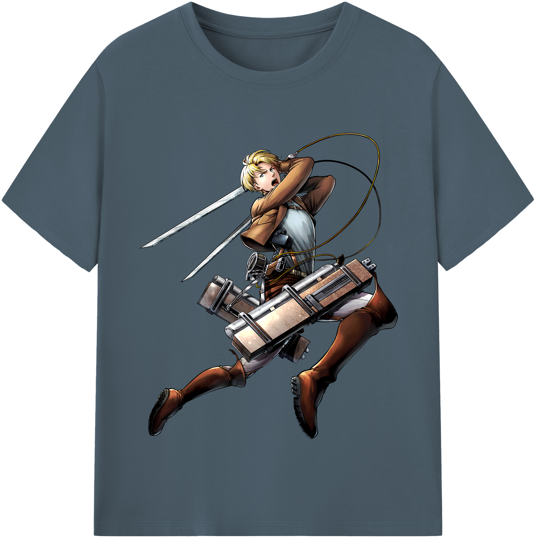 （画像用） 進撃の巨人 Attack on Titan 綿100％半袖Tシャツ（フロントプリント）